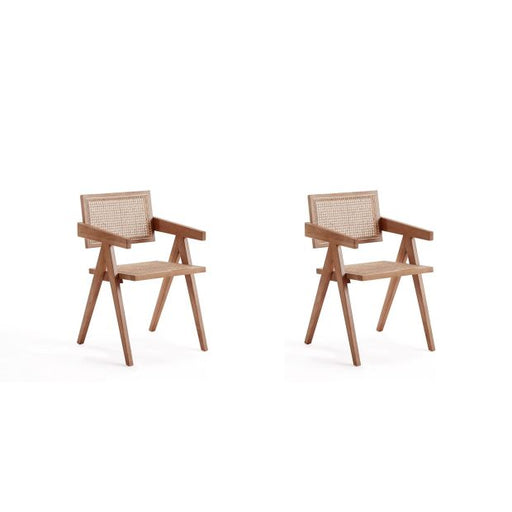 Hamlet Dining Arm Chair in Nature Cane - Set of 2 - Awoken Home